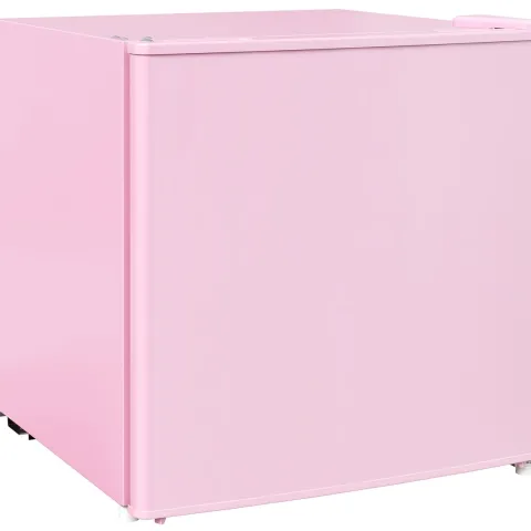 HOMCOM Mini-Gefrierschrank 35 L Gefrierbox elektrisch freistehend 45 W Mini Gefriertruhe Minikühlschrank 41dB -14 bis -24℃ 5-stufige Temperaturregelung 47 x 44,2 x 48,8 cm Rosa