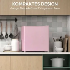HOMCOM Mini-Gefrierschrank 35 L Gefrierbox elektrisch freistehend 45 W Mini Gefriertruhe Minikühlschrank 41dB -14 bis -24℃ 5-stufige Temperaturregelung 47 x 44,2 x 48,8 cm Rosa