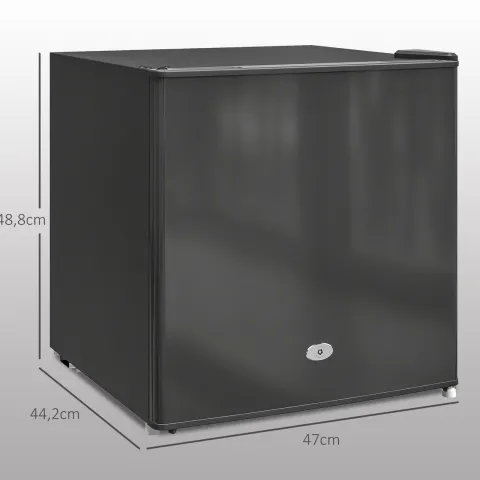HOMCOM Mini-Gefrierschrank 35 L Gefrierbox elektrisch freistehend 45 W Mini Gefriertruhe Minikühlschrank 41dB -14 bis -24℃ 5-stufige Temperaturregelung 47 x 44,2 x 48,8 cm Schwarz