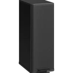 HOMCOM Mülleimer 20 L Treteimer mit Softclose-Deckel und Pedal Abfalleimerinkl. Inneneimer Abfallsammler, Edelstahl für Bad, Schlaf- oder Wohnzimmer, Schwarz, 21,5 x 37,2 x 57 cm