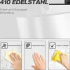 HOMCOM Mülleimer 20 L Treteimer mit Softclose-Deckel und Pedal Abfalleimerinkl. Inneneimer Abfallsammler, Edelstahl für Bad, Schlaf- oder Wohnzimmer, Weiß, 21,5 x 37,2 x 57 cm