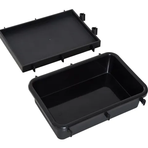 HOMCOM Putzwagen, 111 × 63,3 × 103 cm, PP, Schwarz+Blau