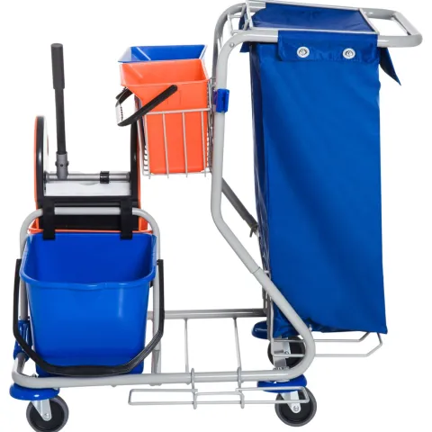 HOMCOM Putzwagen, 93 x 80 x 97 cm, PP, Blau