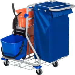 HOMCOM Putzwagen, 93 x 80 x 97 cm, PP, Blau