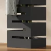 HOMCOM Regenschirmständer aus Metall, Quadratisch Schirmständer, Schirmhalter mit herausnehmbare Wasserauffangschale und 4 Haken, für Eingangsbereich, 15,5 x 15,5 x 49 cm, Schwarz