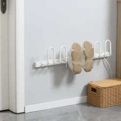 HOMCOM Schuhtrockner Elektrisch Schuhheizung Schuhwärmer Wandmontage Stiefeltrockner Trockengestell Schuh Trocknungsgerät für Schuhe, Socken, Handschuhe, Skischuhe