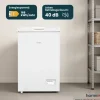 homeX FT1020-W Gefriertruhe 98 L Nutzinhalt Super-Frost-Funktion 4-Sterne-Gefrierraum inkl. Ablagekorb