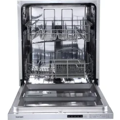 homeX Geschirrspüler vollintegriert Einbauspülmaschine 60 cm 14 Gedecke 5 Programme Aquastop GSEV6014AE