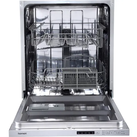 homeX Geschirrspüler vollintegriert Einbauspülmaschine 60 cm 14 Gedecke 5 Programme Aquastop GSEV6014AE