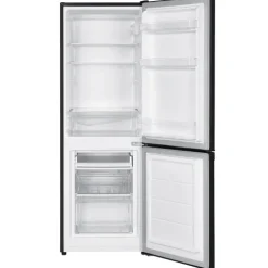 homeX Kühlschrank mit Gefrierfach Kühl-Gefrierkombination freistehend 173 Liter Nutzinhalt 40 dB CFS1110-B schwarz