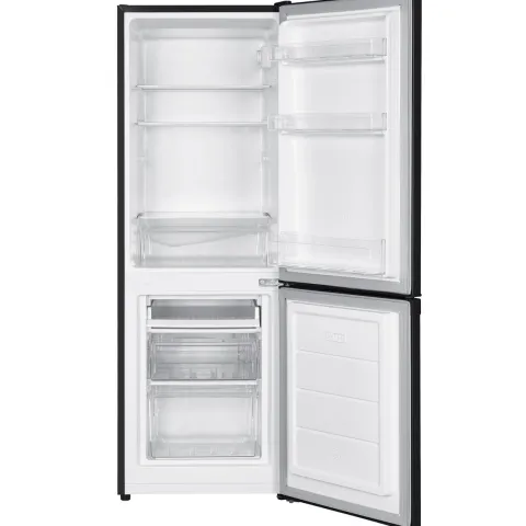 homeX Kühlschrank mit Gefrierfach Kühl-Gefrierkombination freistehend 173 Liter Nutzinhalt 40 dB CFS1110-B schwarz
