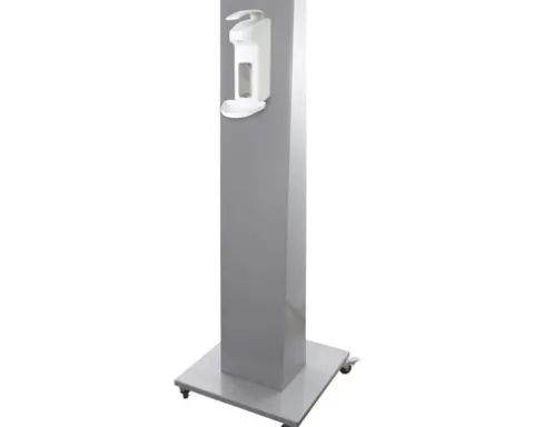 Hygienestation Desinfektionsständer Kompakt 140 cm inkl. 1 l Desinfektionsspender