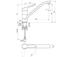 Ideal Standard Küchenarmatur CERAFLEX chrom BC132AA