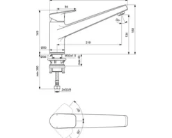 Ideal Standard Küchenarmatur CERAPLAN chrom BD321AA