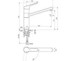 Ideal Standard Küchenarmatur CERAFLEX chrom BC135AA