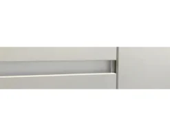 IMPULS Küchenzeile mit Geräten ZANOTTI 340 cm grafit matt vormontiert Variante links IP315-IKC1340LR-K830-F157-A653-G960