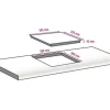Induktionskochfeld mit Rahmen Amica 59,5 x 52,5 cm 4 Induktionskochzonen KMI 776 760 E HC