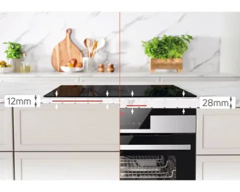 Induktionskochfeld Rahmenlos Amica 592 x 522 mm 4 Kochzonen KMI 776 660 C