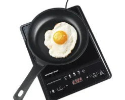 Induktionskochplatte GOURMETmaxx 28 x 35 cm 1 Kochplatte Single-Induktionskochfeld Digital-Display 1500W schwarz