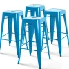 Industrielle Metallhocker Set von 4 43 x 43 x 76 cm - Oviala