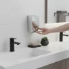 INNO Wandseifenspender Chrom 300 ml 2 Fach Seifenspender Wandmontage Kunststoff Dosierspender Shampoo Seife Badezimmer Hotel Hygiene Spender kompakt robust