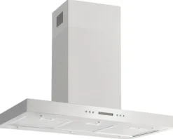 Inselhaube Amica IH 694 610 E BxT 90 x 60 cm silber
