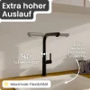 instmaier Cassia Spültischarmatur | schwarz matt | Küchenarmatur mit herausziebarem Auslauf