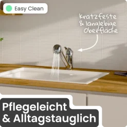 instmaier Küchenarmatur Elena | Ausziehbare Brause | Wasserhahn Küche mit 2 Funktionen | Spültischarmatur Chrom | 360° schwenkbar | mit Zentralverschraubung