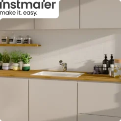 instmaier Küchenarmatur Elena | Ausziehbare Brause | Wasserhahn Küche mit 2 Funktionen | Spültischarmatur Chrom | 360° schwenkbar | mit Zentralverschraubung