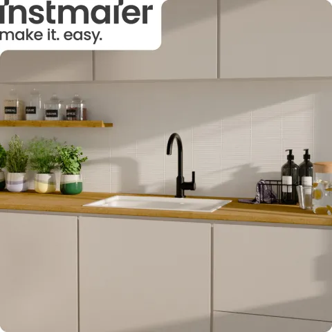 instmaier Niederdruck Küchenarmatur Leona | 360° schwenkbar | Wasserhahn Küche | Spültischarmatur Schwarz Matt | Hoher Auslauf | mit Zentralverschraubung