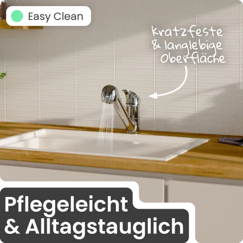 instmaier Niederdruck Küchenarmatur Elena | Ausziehbare Brause | Wasserhahn Küche mit 2 Funktionen | Spültischarmatur Chrom | 360° schwenkbar | mit Zentralverschraubung