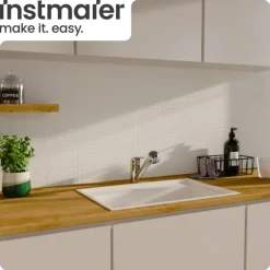 instmaier Niederdruck Küchenarmatur Elena | Ausziehbare Brause | Wasserhahn Küche mit 2 Funktionen | Spültischarmatur Chrom | 360° schwenkbar | mit Zentralverschraubung