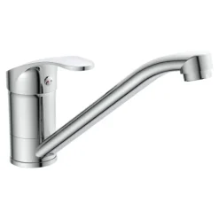 instmaier Niederdruck Küchenarmatur Vera | 360° schwenkbar | Wasserhahn Küche | Spültischarmatur Chrom | mit Zentralverschraubung