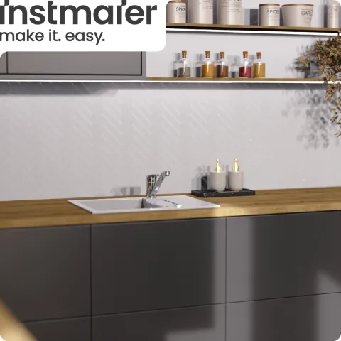 instmaier Niederdruck Küchenarmatur Vera | 360° schwenkbar | Wasserhahn Küche | Spültischarmatur Chrom | mit Zentralverschraubung