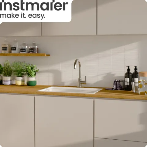 instmaier Niederdruck Küchenarmatur Leona | 360° schwenkbar | Wasserhahn Küche | Spültischarmatur Edelstahlfarben | Hoher Auslauf | mit Zentralverschraubung