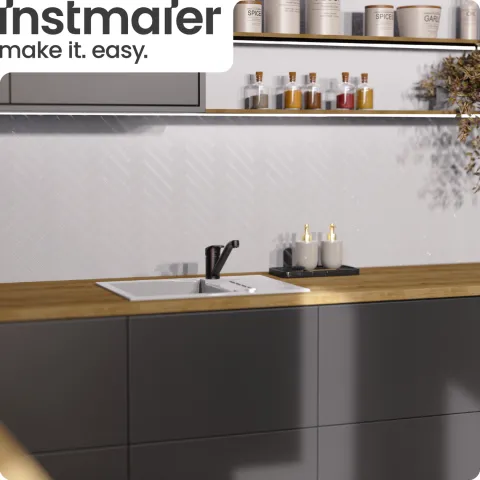instmaier Niederdruck Küchenarmatur Vera | 360° schwenkbar | Wasserhahn Küche | Spültischarmatur Schwarz Matt | mit Zentralverschraubung