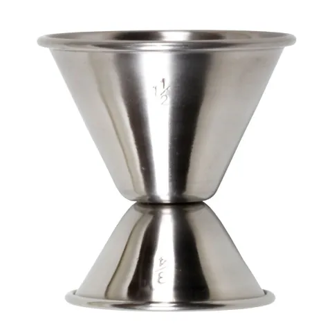 Jigger, Cocktail Messbecher - Edelstahl: Präzise Dosierung für Cocktails & Getränke (35ml & 50ml)