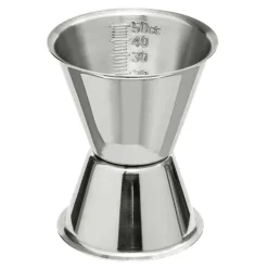 Jigger, Cocktail Messbecher mit Innenskalierung, 30/50ml