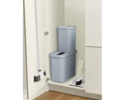 Joseph & Joseph Mülleimer mit offener Einwurföffnung GoRecycle Anzahl Fächer 2 14 Liter 32 Liter hellblau 30112