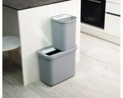Joseph & Joseph Mülleimer mit offener Einwurföffnung GoRecycle Anzahl Fächer 2 14 Liter 32 Liter hellblau 30112