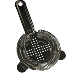 Julep Sieb, Julip Strainer - CROSS, Edelstahl 304 - GMB - Rotgussschwarz