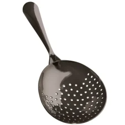 Julep Sieb, Julip Strainer - Edelstahl 304 - Gunmetal Black - Ergonomisches Barsieb