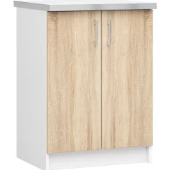 Küchenarbeitsplatte AKORD S60 Lima Unterschränke Weiß 60 cm B60 x H3,2 x T54 cm
