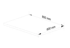 Küchenarbeitsplatte AKORD S80 Oliwia Unterschränke Sonoma-Eiche 80 cm B80 x H3,2 x T60 cm