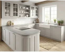 Küchenarbeitsplatte EHW836 Chromix Silber 4100 x 600 x 38 | HORNBACH