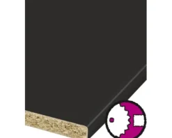Küchenarbeitsplatte U961 Graphitschwarz 4100 x 600 x 38 mm | HORNBACH