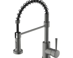 Küchenarmatur flexibel mit Brause TIBER graphit matt