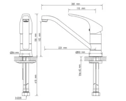 Küchenarmatur Lenz KELA chrom glänzend 44830302