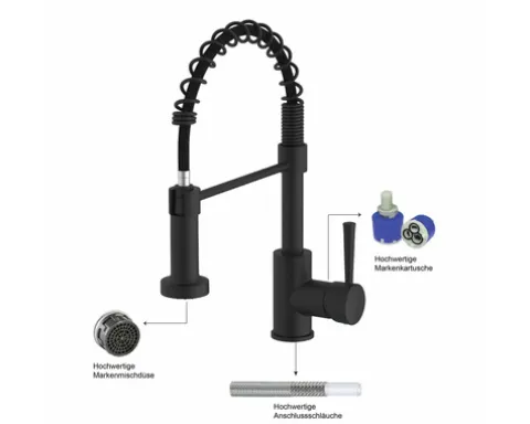 Küchenarmatur Lenz NOVA schwarz matt 46070951