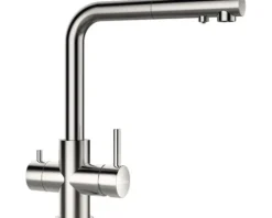 Küchenarmatur mit Einhebelmischer VITUS edelstahlfinish 560120